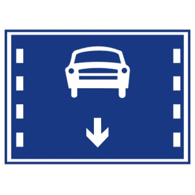 机动车车道标志