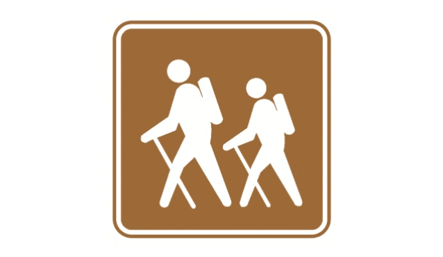 旅游区徒步标志