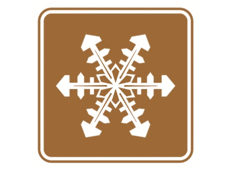 旅游区冬季浏览区标志