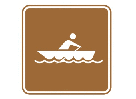 旅游区划船标志