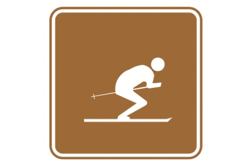 旅游区滑雪标志