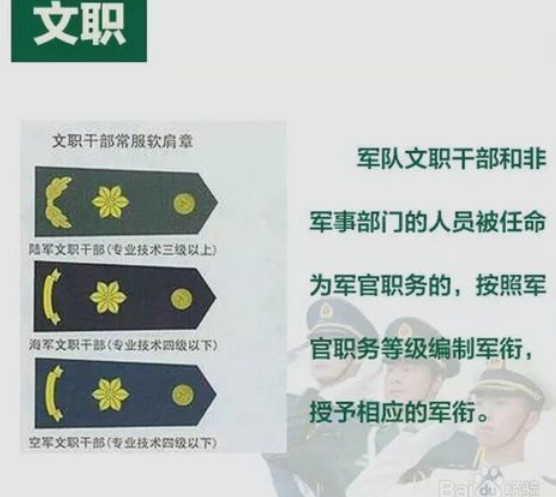 文职军衔标志