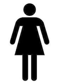 女性厕所标导